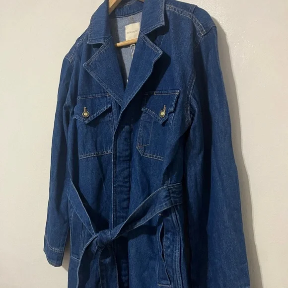 Favorite Daughter Boulevard Denim Trench Coat - Picture 9 of 11